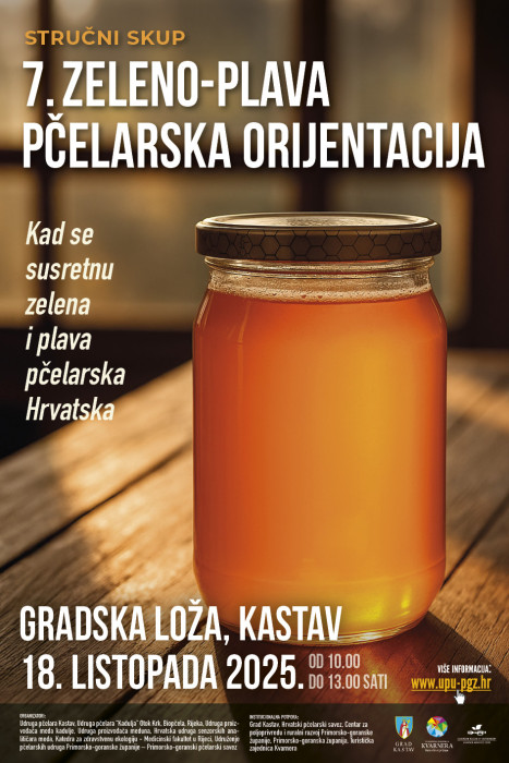 Plakat 7. zeleno-plava